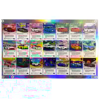 Image 1 of 💎 UNCUT - Planche de cartes Rares signée 1ère édition (50x32cm)