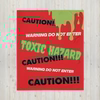 Image 4 of Throw Blanket - Toxic Hazard