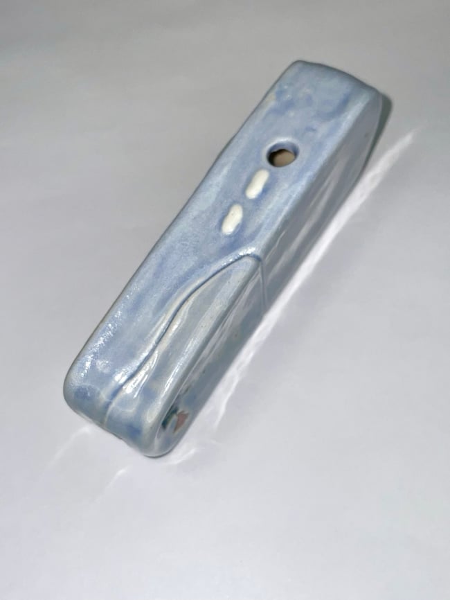 Purple Ceramic Phone Pipe