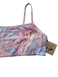 Image 5 of L/XL (40) Bralette in Soft Muted Geode Ice Dye