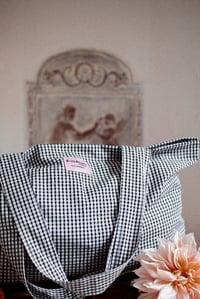 Image 9 of Tote bag [Vichy noir]