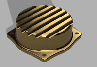 Image 2 of  Brass Finned Carb Tops Honda Shadow