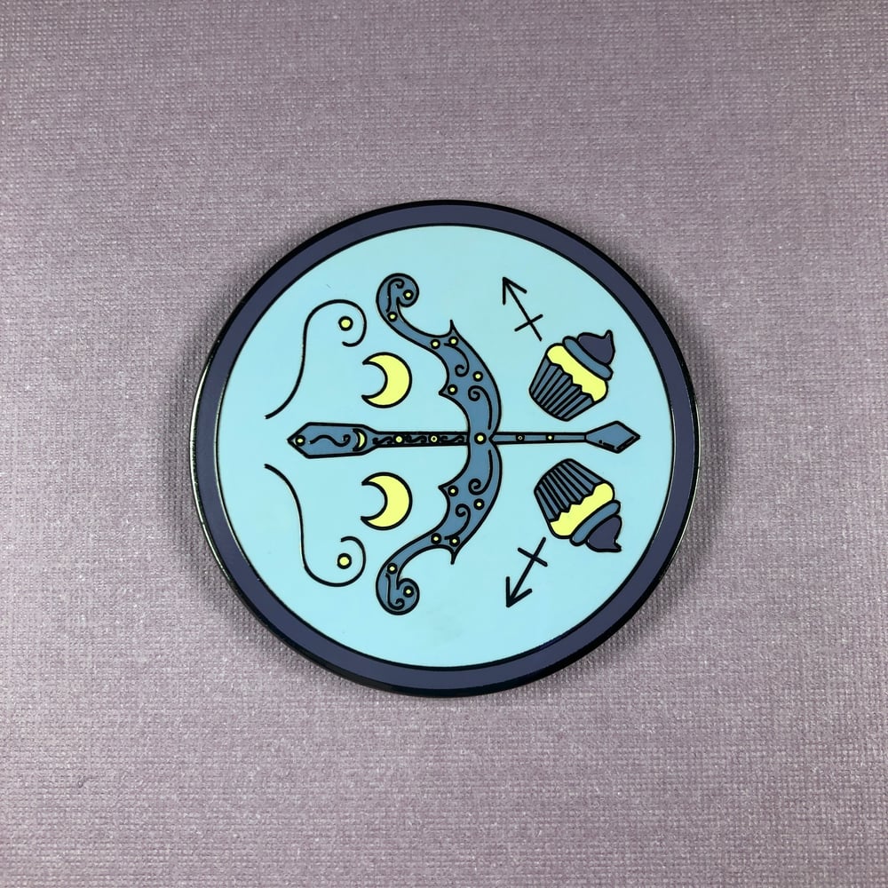 Image of Sagittarius Cupcake Pin