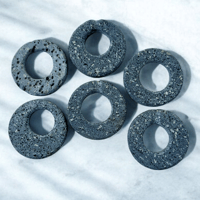 Image 2 of Small Lava Ring Necklace (#05)