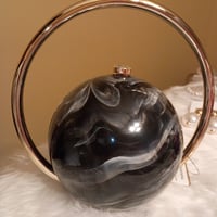 Image 4 of BLACK MARBLED EVENING BAG