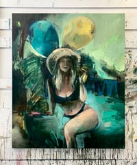 Image 2 of Painting / maleri / "Et øjeblik VIII" / 100x120 cm