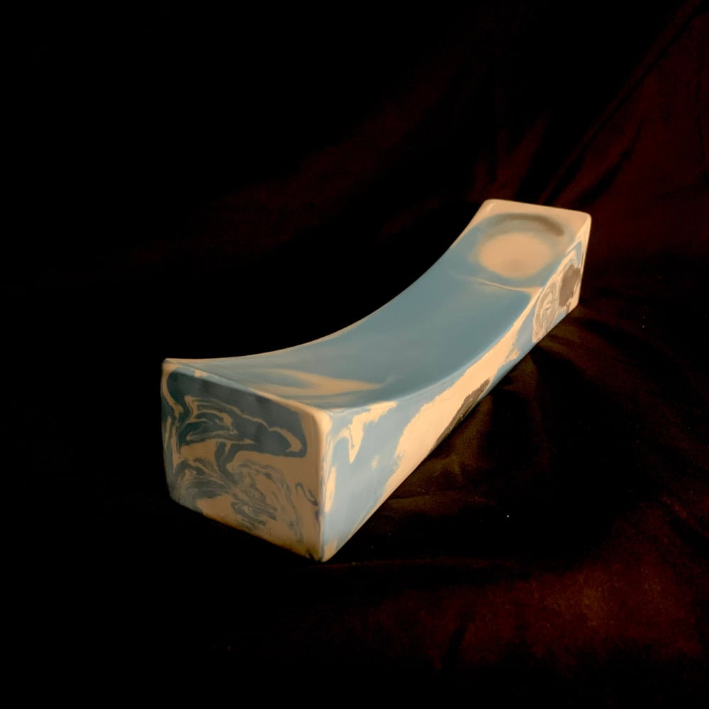 Image of Wired Ramps U Bench (Dark Grey, Blue and White) $5.00 off because it has no logo!