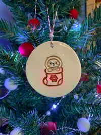 Image 1 of Christmas Sloth decoration