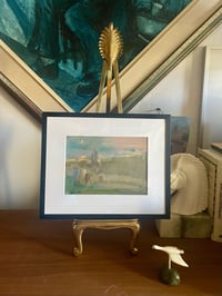 Image 1 of Impressionist Oil Cityscape on Board