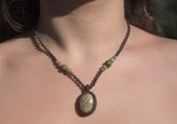Image 1 of Unakite necklace