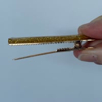 Image 3 of Gold Glitter Hair Slides Set
