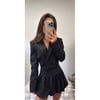 Black Glitter Blazer and Skirt Co Ord 