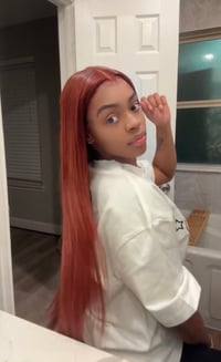 Image 1 of Reddish Brown Glueless 28inch 13x4