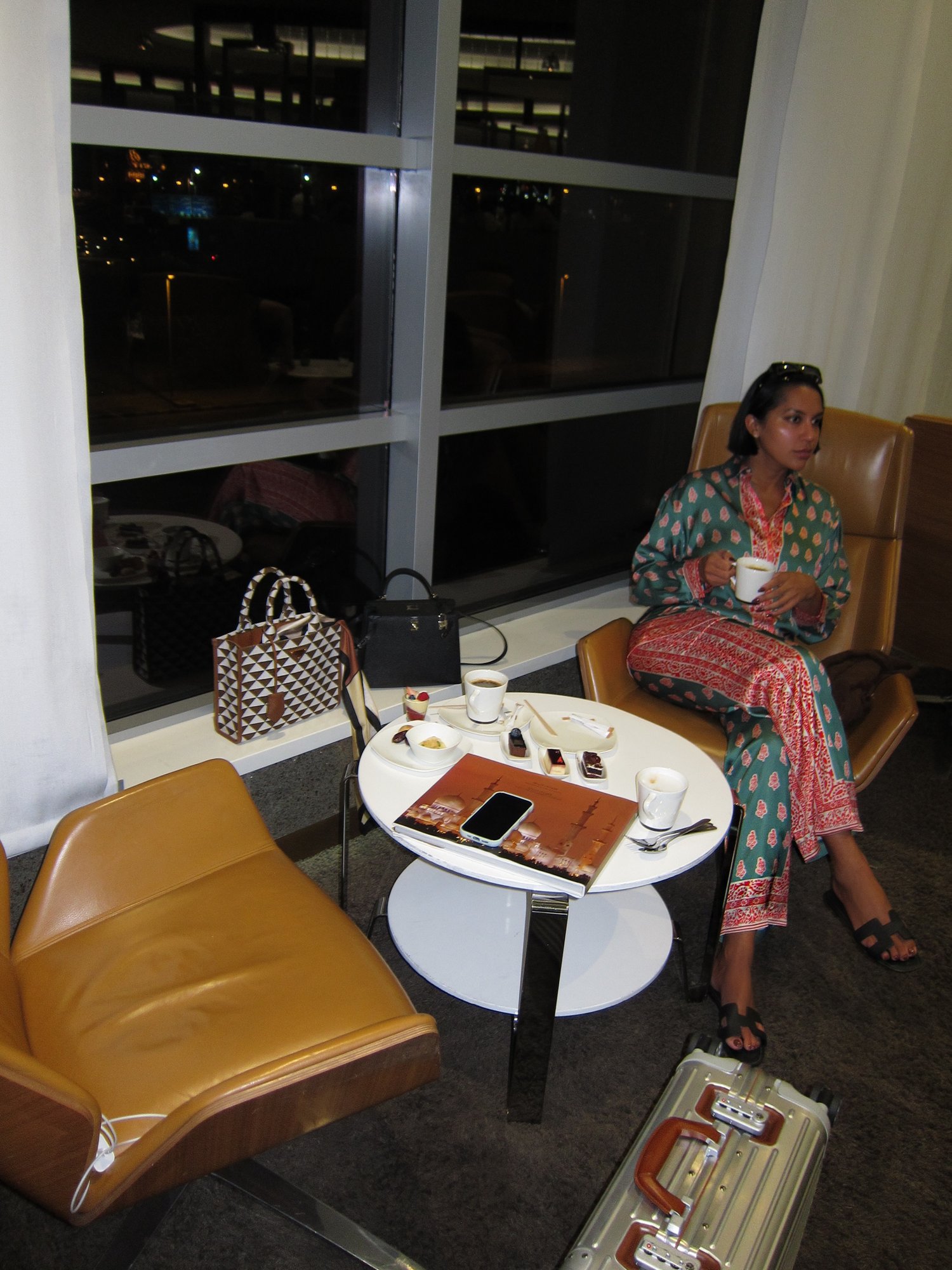 Image of ZARA GREEN SILK PJ SHIRT (L) & PANTS (M)