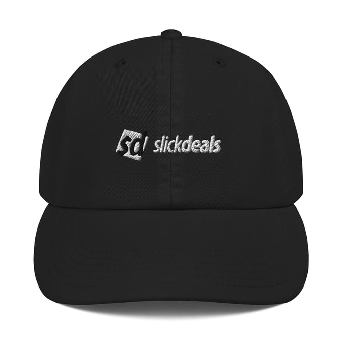 Image of Slickdeals Black and White Dad Cap