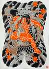 Kintaro and Koi (Print)