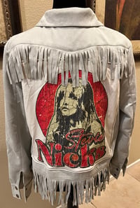 Image 1 of Cream Fringe Jacket Stevie Nicks
