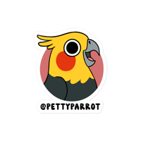Petty Parrot Waterproof Vinyl Decal