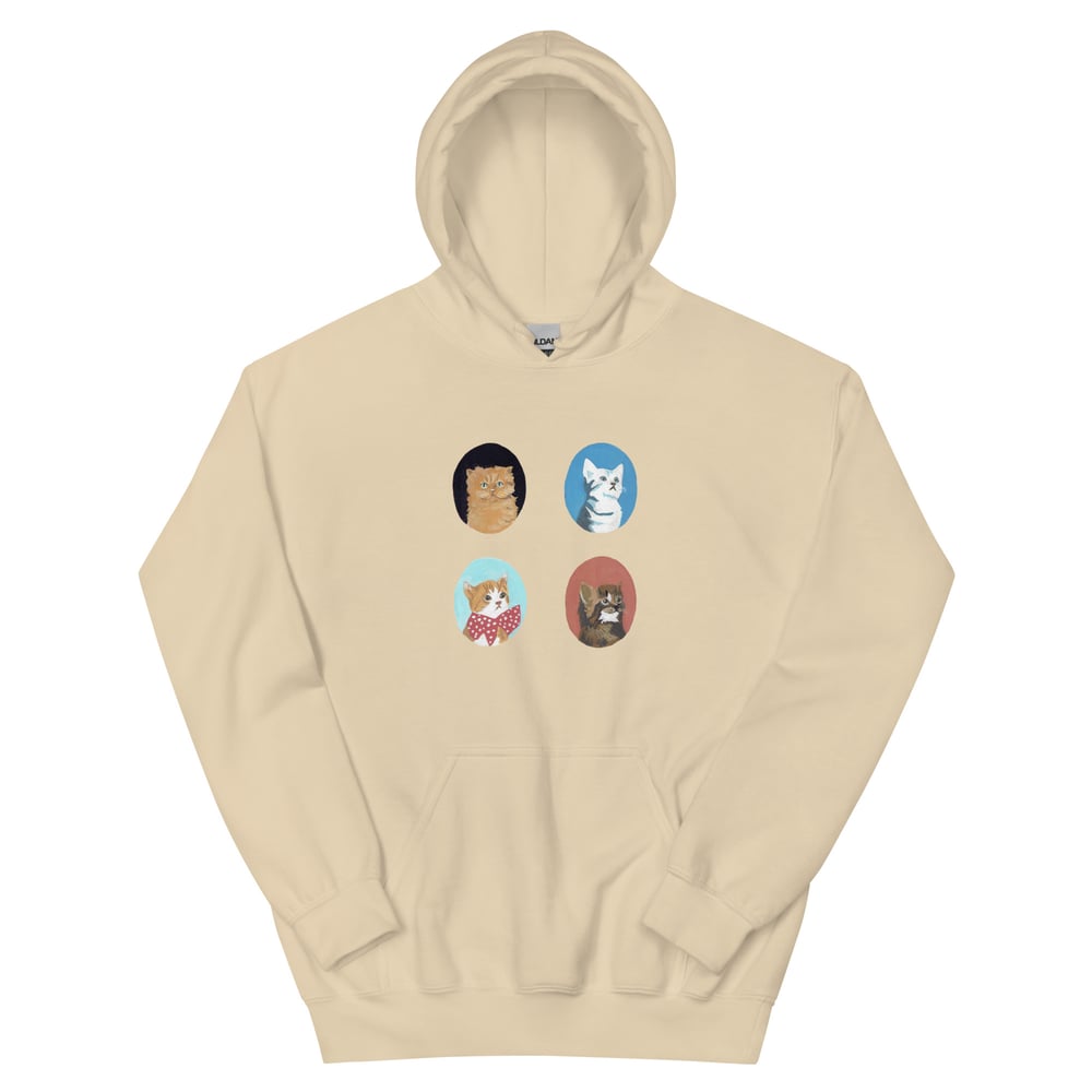 Image of FAMILY PORTRAIT OF CATS HOODIE