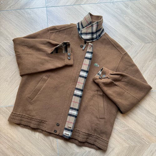 Image of Lacoste Wool Harrington Jacket, Size Large
