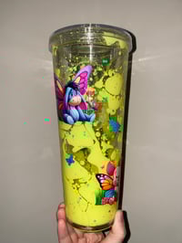 Image 2 of lava Pooh bear 24oz acrylic tumbler 