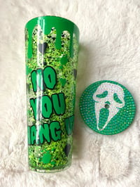 Image 2 of Green Ghost Snowglobe Tumbler