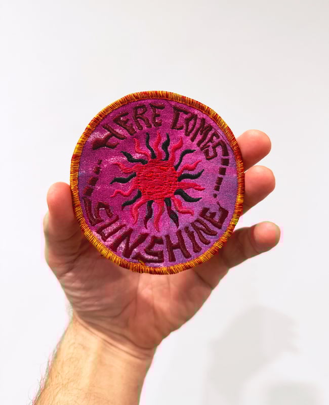 Grateful Dead 80s Here Comes Sinshine 4” Patch