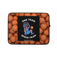 Image 1 of One Team, Jesus Team Laptop Case