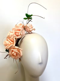 Image 1 of Soft pink rose headpiece 