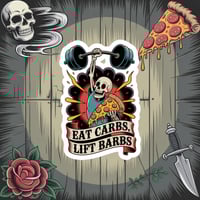 Image 2 of Carbs & Barbs Vinyl Sticker