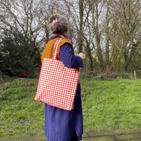 Image 3 of Gingham Book Bag
