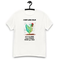 Image 2 of Unisex classic tee, Chicken Pecked Shirt | Funny Chicken Humor Graphic Tee