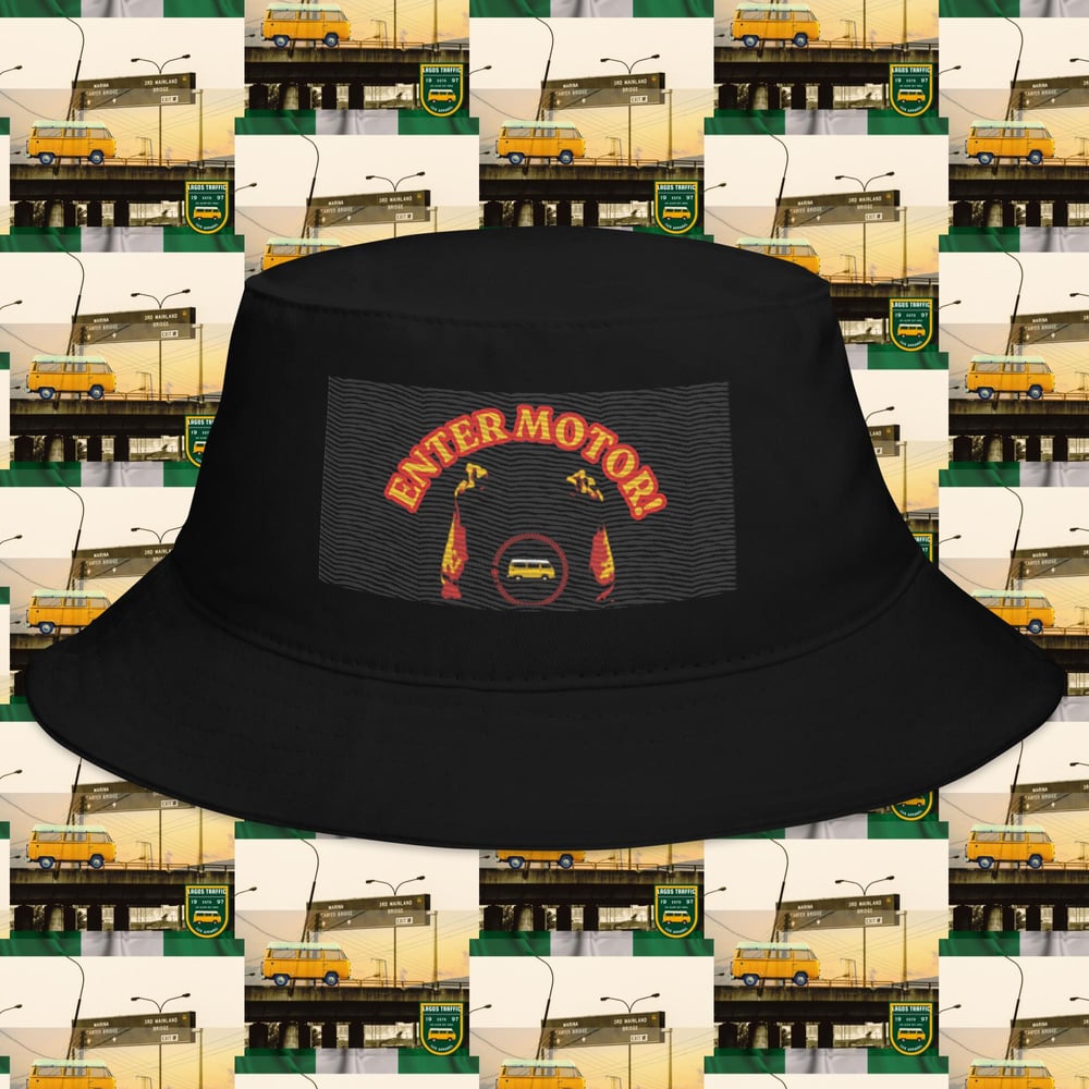 LAGOS TRAFFIC LUX COUTURE TWILL BUCKET HAT (DANFO SWAG/ RED/YWL)