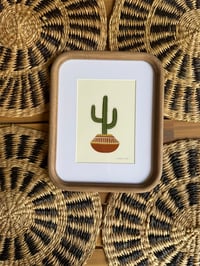 Framed Cactus Painting