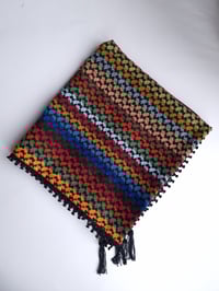 Image 3 of Black Multicolour Cotton Keffiyeh