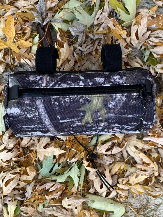 Image of Donut Sack Handlebar Bag - Brown or TrueTimber Camo