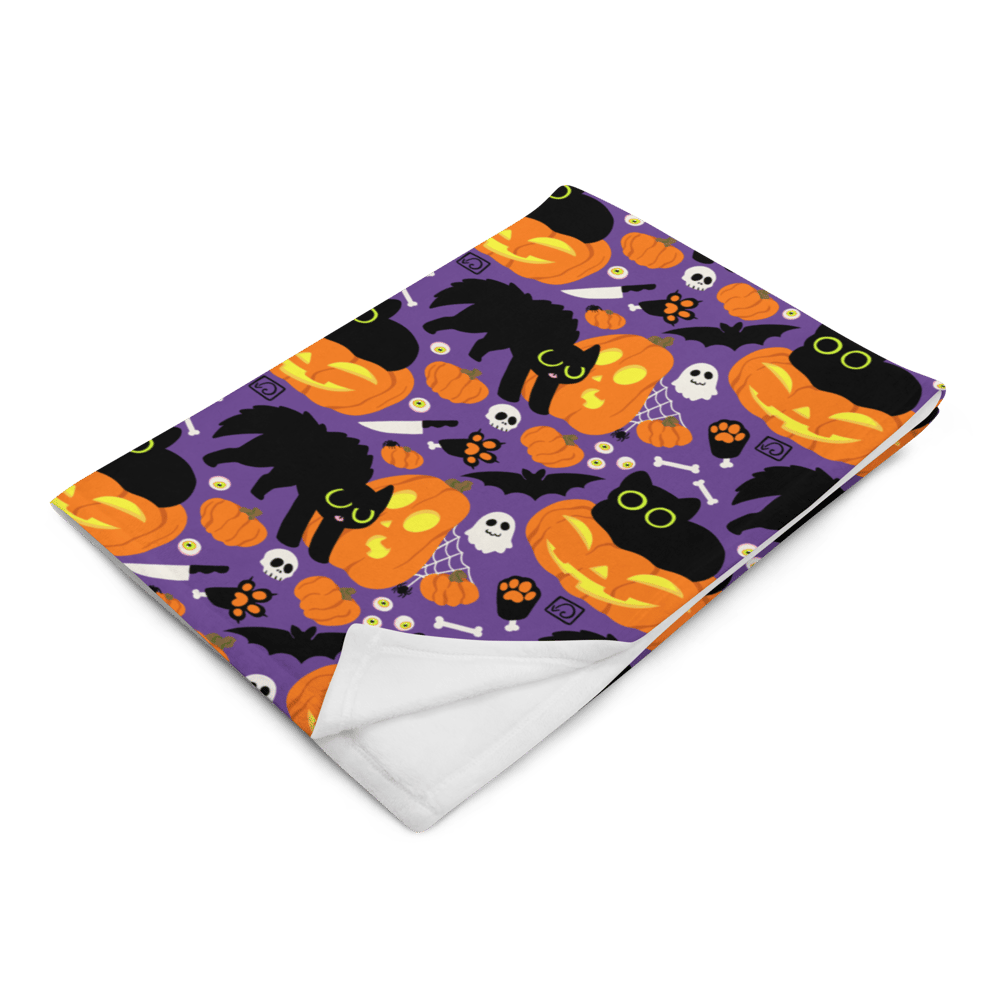Spooky Cats Throw Blanket 