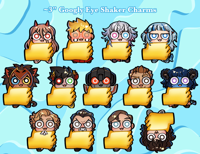 Googly Eye Shaker Charms