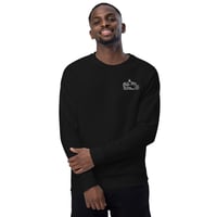Image 4 of Bite Me Podcast Unisex organic raglan sweatshirt