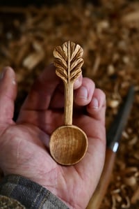 Image 2 of Oak Leaf Handle Scoop •