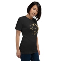 Image 6 of Gold Planetary Celestial Inspired Unisex t-shirt