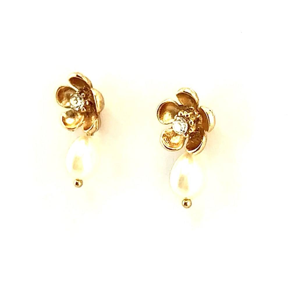 Image of Primrose Pearl Drop Earrings