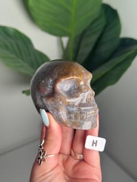 Image 8 of CHOOSE YOUR OWN PINK SEA JASPER SKULL -MADAGASCAR-