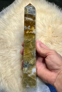 Image 15 of Yellow Fluorite & Moss Agate Tower #2410