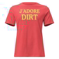 Image 1 of J'ADORE DIRT Women's T-Shirt (red/yellow)