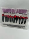Red Cluster Bling M/L Press On Nails 