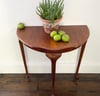 Vintage half moon table 