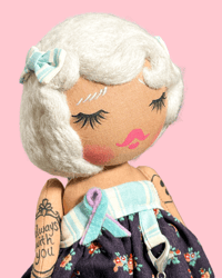 Image 1 of STAY SI AWARENESS SMALL ART DOLL POSEY