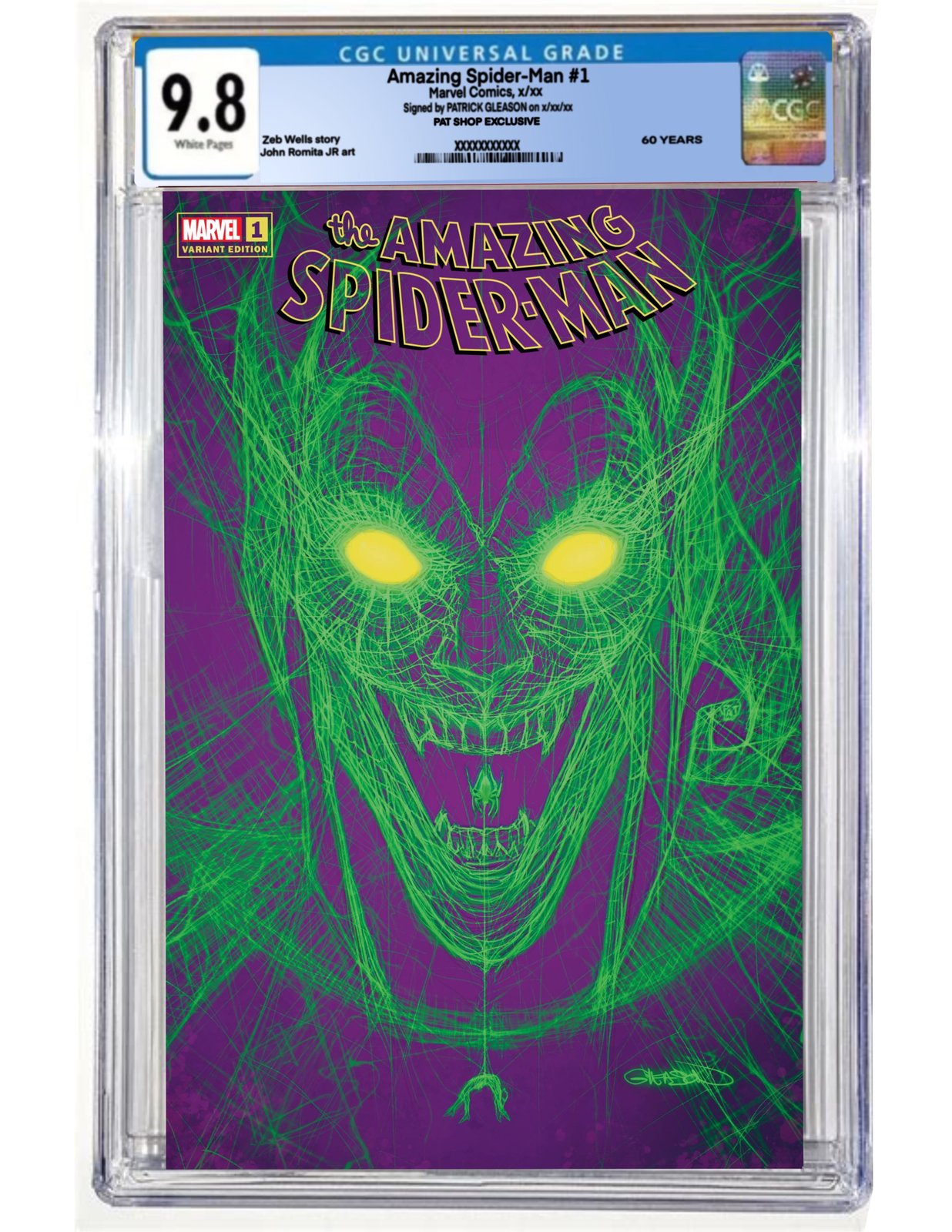 Amazing Spider-Man #2 high quality CGC 9.8 Gleason Virgin Variant (Marvel, 2022) Hobgoblin Cv