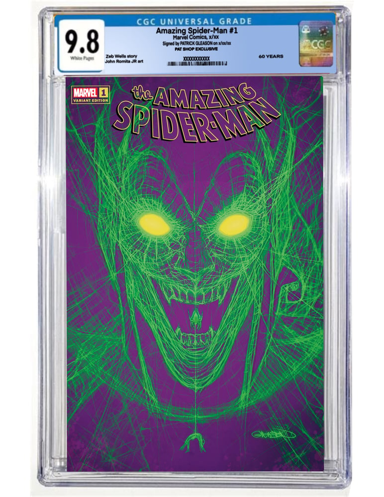 Image of LAST ONE! CGC 9.8- AMAZING SPIDER-MAN #1- GREEN GOBLIN-PAT SHOP EXCLUSIVE- GLEASON WEB-HEAD